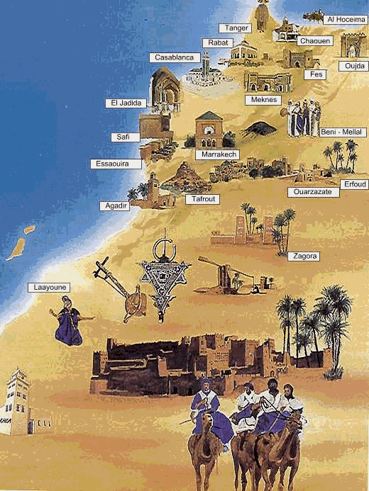 villes du Maroc